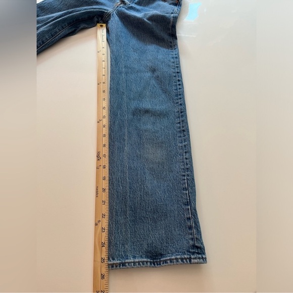 Levi’s Premium Ribcage Straight Ankle Jeans Size 25 Medium Wash - Picture 11 of 14